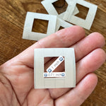 Clear tape square template 0.71 x 0.71 inch (18 x 18mm) x 10