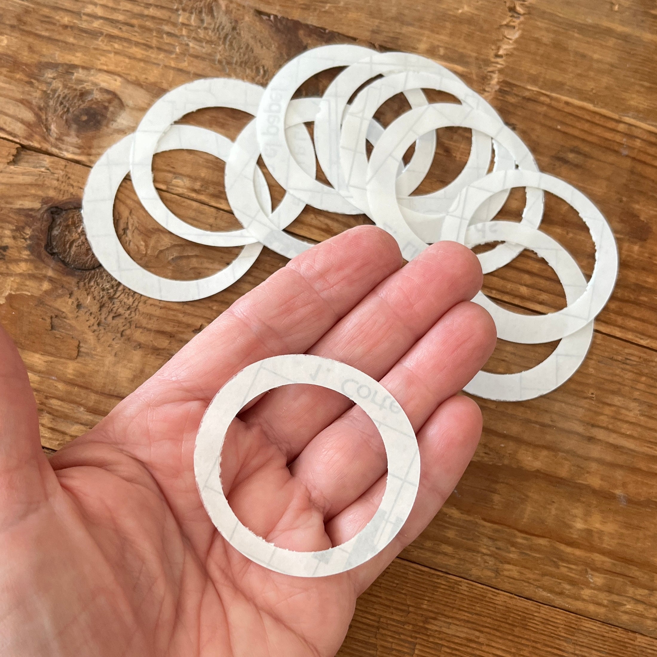 Clear tape circle template 1.5 inch (38mm) x 10