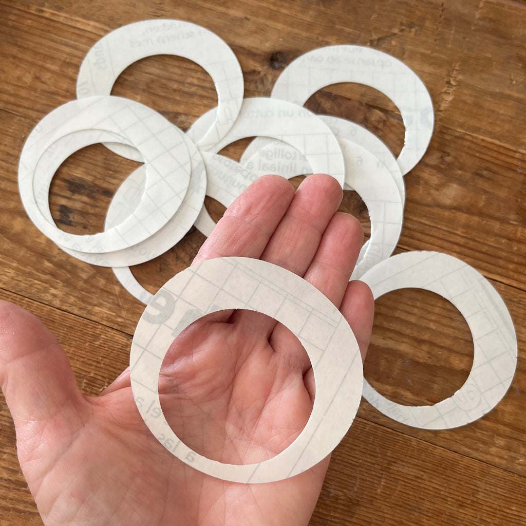 Clear tape circle template 2 inch (50mm) x 10