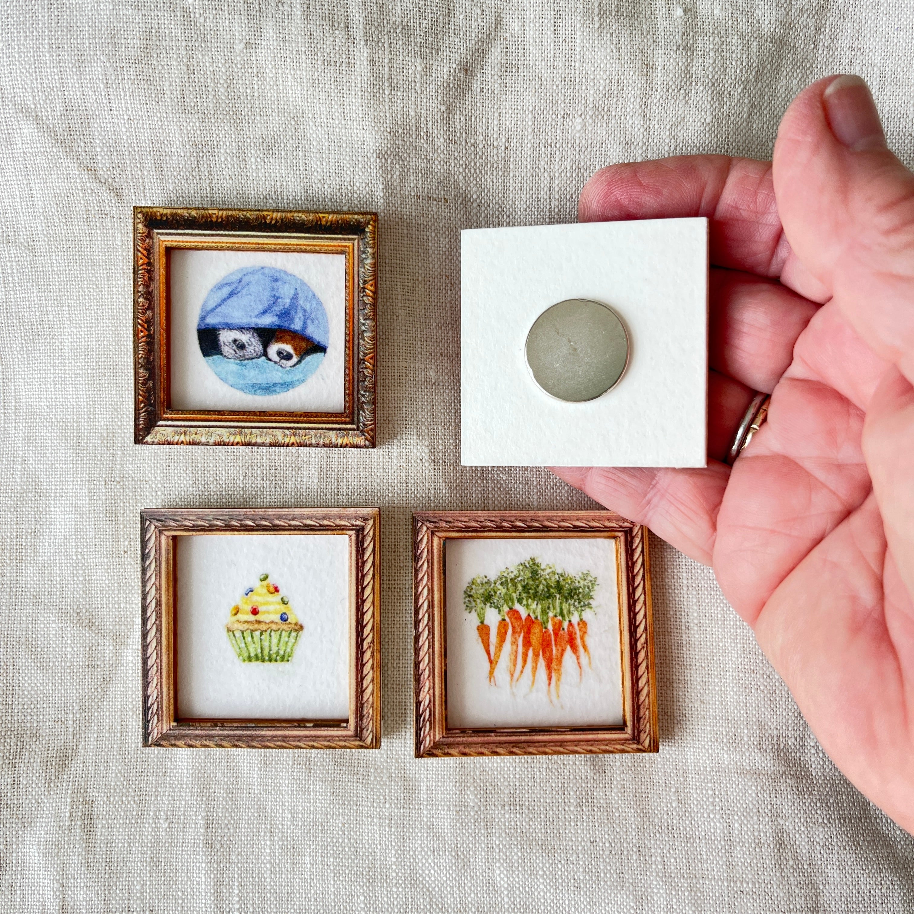 Fridge magnets - watercolour painting prints