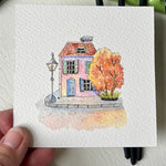 Whimsical pink house