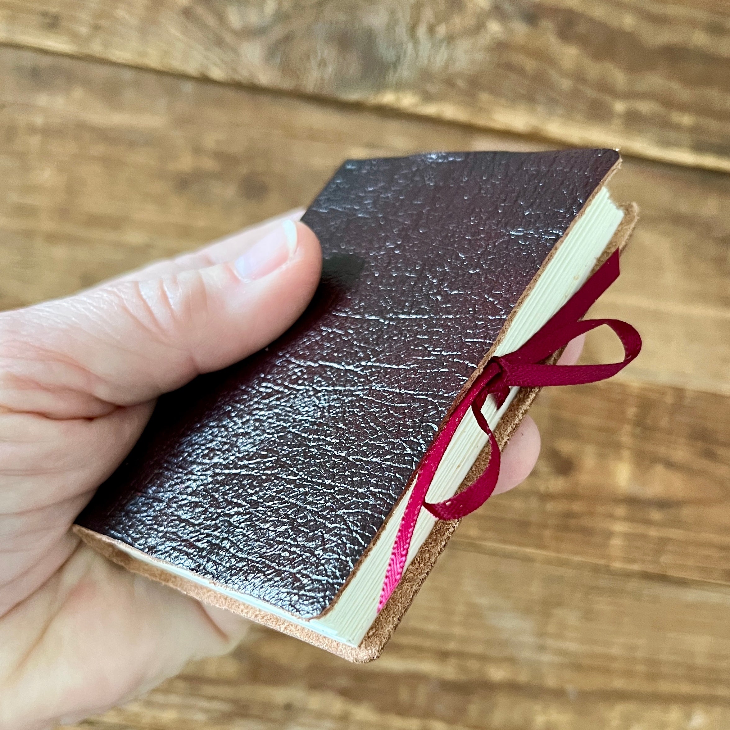 Maxi handmade journal in genuine leather - blank pages