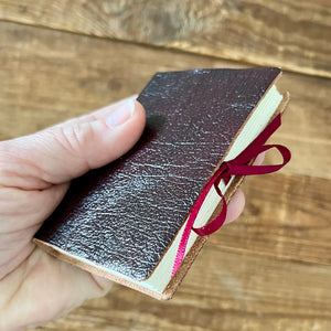 Maxi handmade journal in genuine leather - blank pages