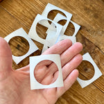 Clear tape circle template 1.5 inch (38mm) x 10