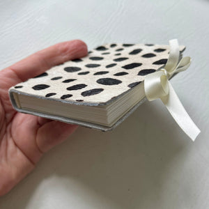 Jumbo handmade journal in hair-on-hide leather - blank pages