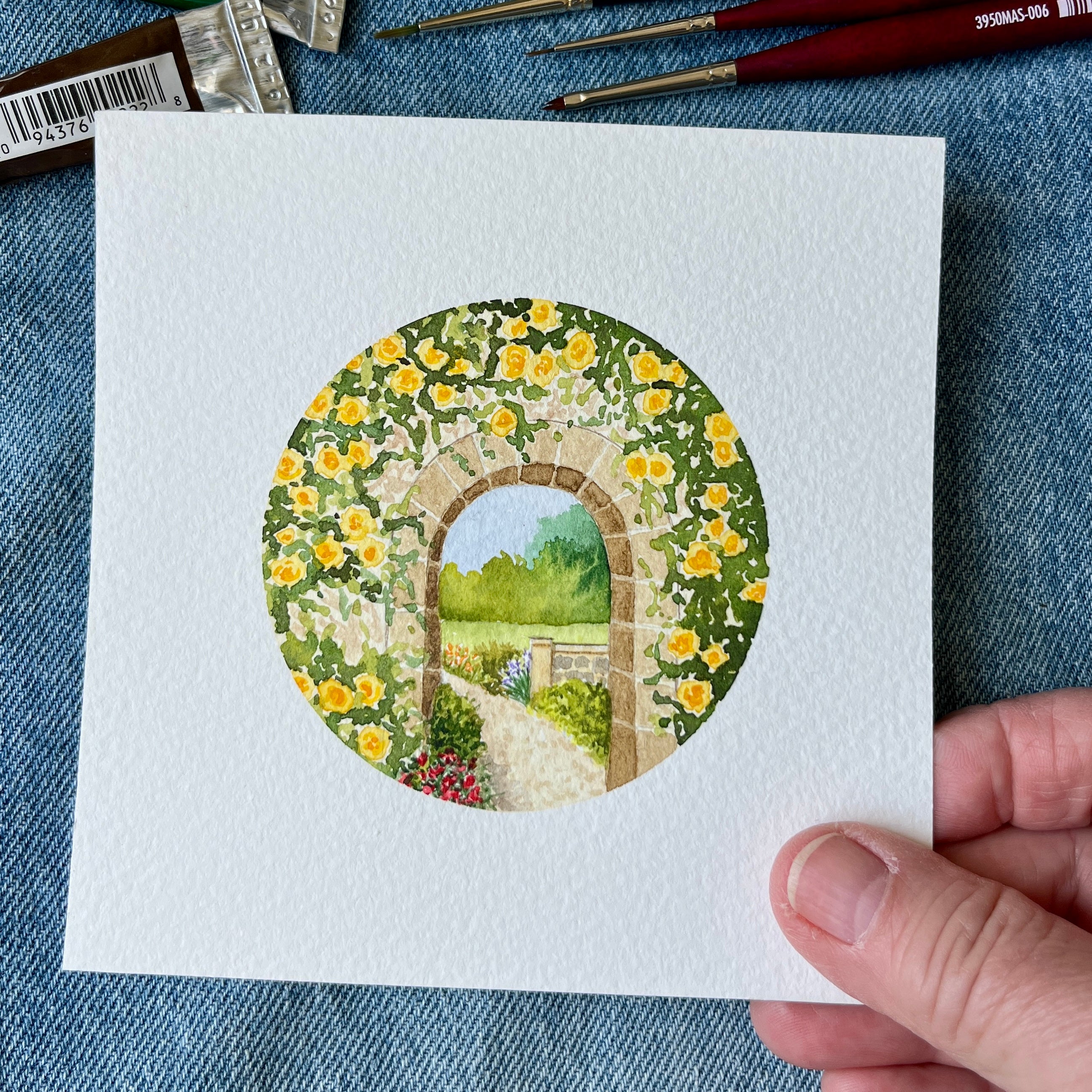 Through the garden