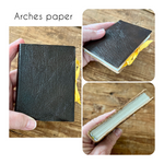 Jumbo handmade journal in genuine leather - blank pages