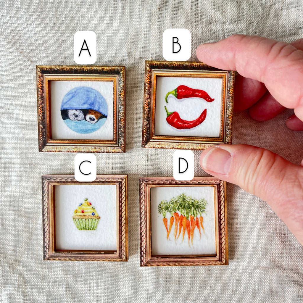 Fridge magnets - watercolour painting prints