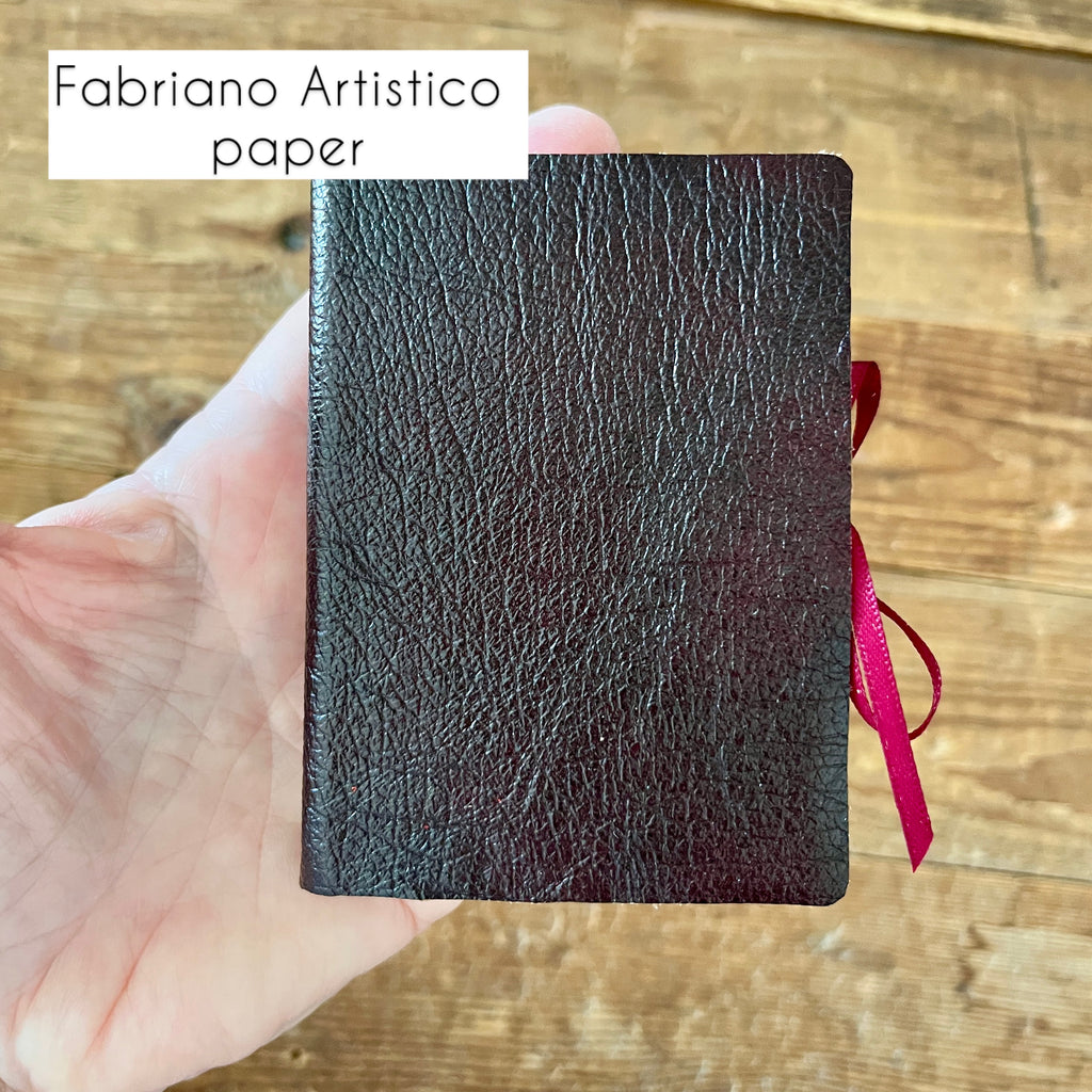 Maxi handmade journal in genuine leather - blank pages