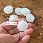 Clear tape circle dots 1 inch (25mm) x 10