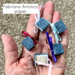 Teeny handmade journal in denim - blank pages