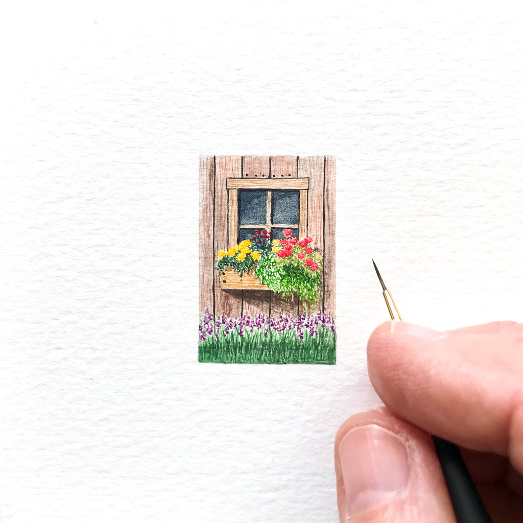 Wooden window box