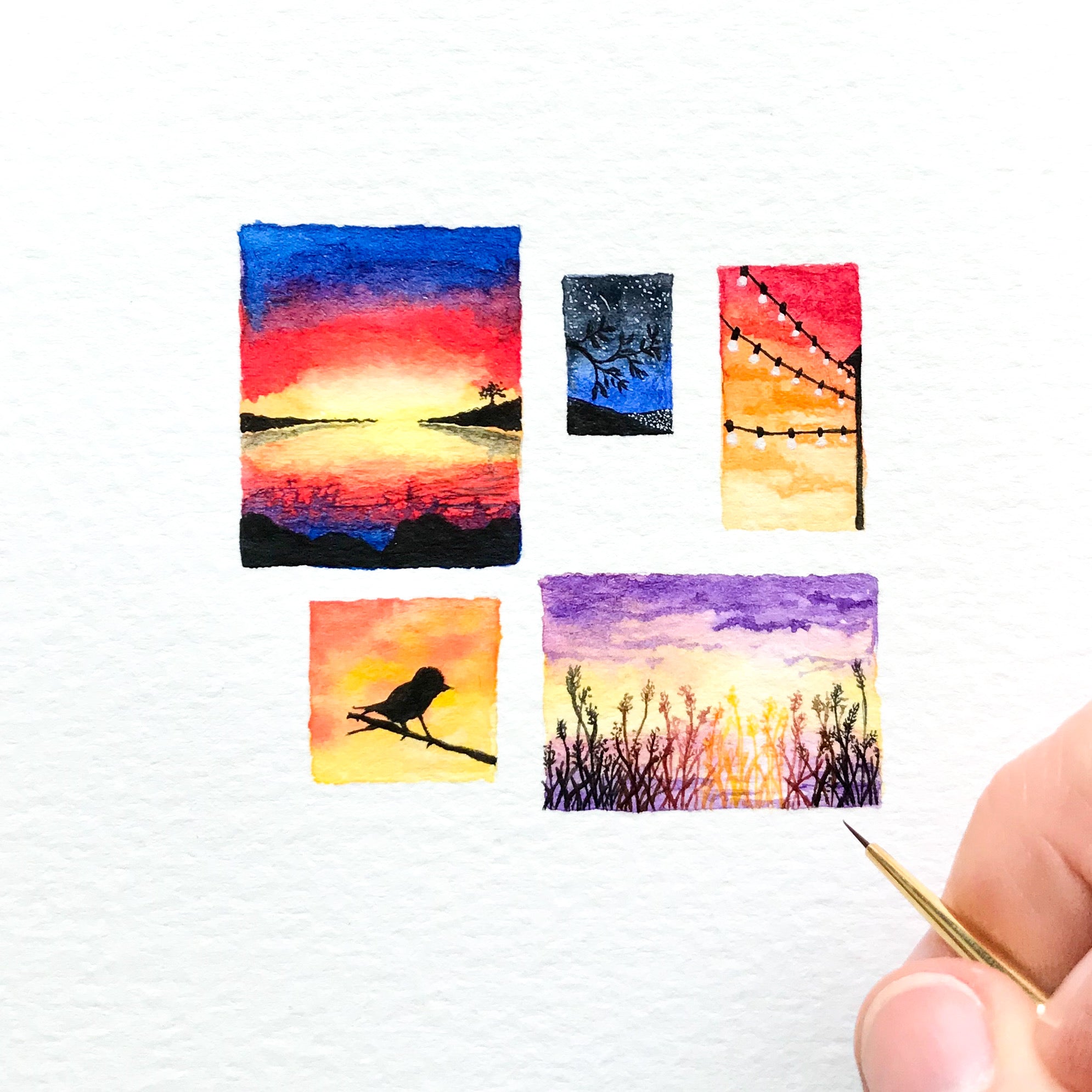 Sunset collage