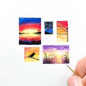 Sunset collage