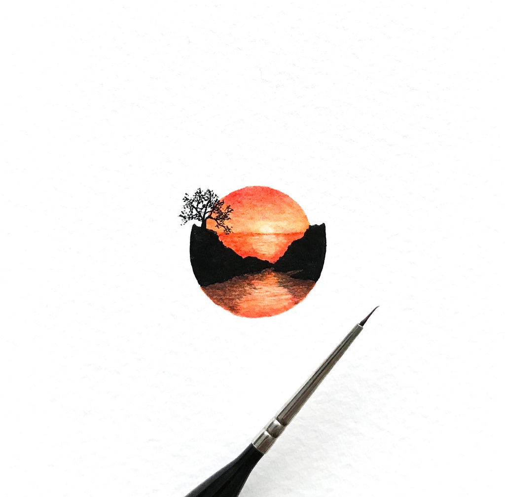 Circular sunset