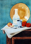 Still life with peaches